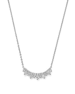 Kc Designs 14k White Gold Diamond Curve Necklace, 16
