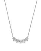 Kc Designs 14k White Gold Diamond Curve Necklace, 16