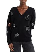 Aqua Graphic Intarsia Cashmere Sweater - 100% Exclusive