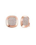 Roberto Coin 18k Rose Gold Carnaby Street Diamond Pave Statement Earrings