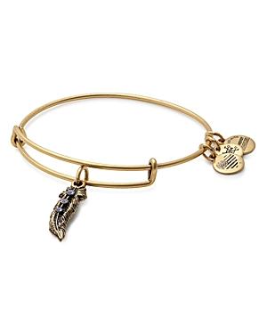 Alex And Ani Feather Expandable Wire Bangle