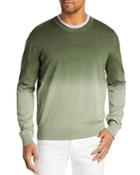 The Men's Store At Bloomingdale's Cotton Ombre Dip Dyed Regular Fit Crewneck Sweater - 100% Exclusive