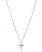 Bloomingdale's Diamond Cross Pendant Necklace In 14k Rose Gold - 100% Exclusive