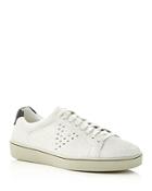 Vince Simon Snake-embossed Lace Up Sneakers