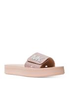 Michael Michael Kors Women's Mk Logo Platform Slide Sandals