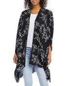 Karen Kane Open Front Floral Print Jacket