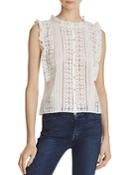 Rebecca Taylor Sheer Lace Top