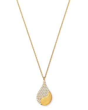 Bloomingdale's Pave Diamond Pendant Necklace In 14k Satin Yellow Gold, 0.50 Ct. T.w. - 100% Exclusive