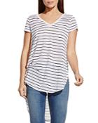 Two By Vince Camuto Striped High/low Tee