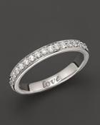 Monica Rich Kosann 18k White Gold Love Posey Ring With Diamonds