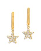 Moon & Meadow Diamond Star Drop Earrings In 14k Yellow Gold, 0.17 Ct. T.w. - 100% Exclusive