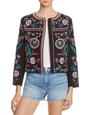 Parker Halston Embroidered Jacket - 100% Bloomingdale's Exclusive
