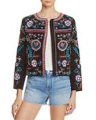 Parker Halston Embroidered Jacket - 100% Bloomingdale's Exclusive