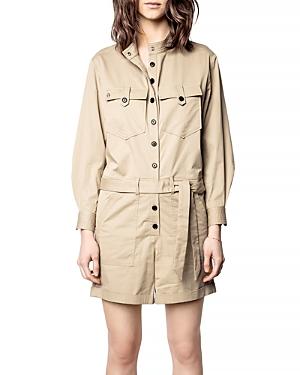 Zadig & Voltaire Cooki Poplin Utility Playsuit