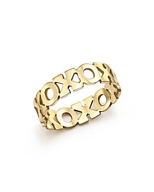 Zoe Chicco 14k Yellow Gold Xo Eternity Ring