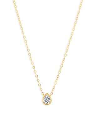 Bloomingdale's Pear-shaped Diamond Necklace In 14k Yellow Gold, 0.20 Ct. T.w. - 100% Exclusive