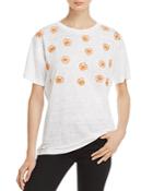 Banner Day Yellow Poppy Embroidered Tee