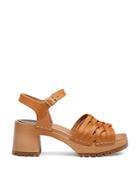 Swedish Hasbeens Women's Rutan Woven Mid Heel Platform Sandals