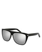 Saint Laurent Men's Sl 1 Mirrored Flat Top Square Sunglasses, 59mm