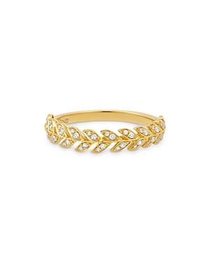 Graziela Gems 18k Yellow Gold Folha Diamond Vine Band