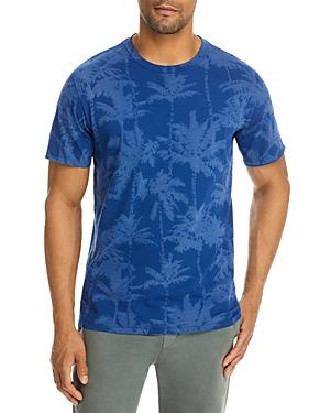 Karl Lagerfeld Paris Cotton Garment Dyed Palm Tree Logo Graphic Tee