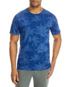 Karl Lagerfeld Paris Cotton Garment Dyed Palm Tree Logo Graphic Tee