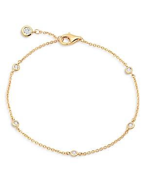 Aqua Bezel Set Station Bracelet - 100% Exclusive