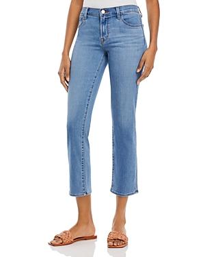 J Brand Adele Mid Rise Straight Jeans In Earthen