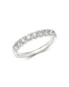 Bloomingdale's Diamond 9-stone Classic Band In 14k White Gold, 0.60 Ct. T.w. - 100% Exclusive