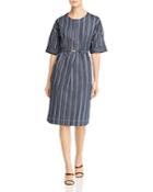 Donna Karan New York Striped Shift Dress