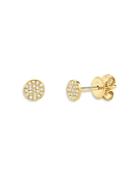 Moon & Meadow 14k Yellow Gold Diamond Circle Stud Earrings - 100% Exclusive