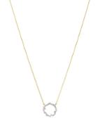 Adina Reyter 14k Yellow Gold Scattered Diamond Circle Necklace, 17