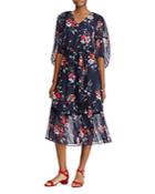 Lauren Ralph Lauren Floral-print Midi Dress