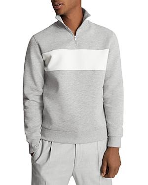 Reiss Sebastian Contrast Half Zip Sweater
