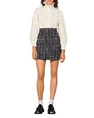 Sandro Marieta Short Tweed Skirt
