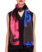 Ted Baker Ivian Impressionist Long Silk Scarf