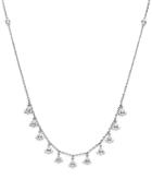 Kc Designs Diamond Dangle Station Necklace In 14k White Gold, 1.15 Ct. T.w.