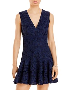 Aqua Lace V Neck Mini Dress - 100% Exclusive