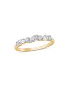 Bloomingdale's Round & Baguette Diamond Ring In 14k Yellow Gold, 0.50 Ct. T.w. - 100% Exclusive