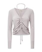 Nicholas Darla Ruched Cropped Pullover