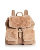 Sunset & Spring Double Pocket Faux-fur Backpack - 100% Exclusive