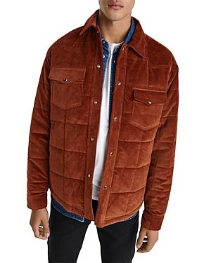 The Kooples Hill Quilted Velvet Jacket
