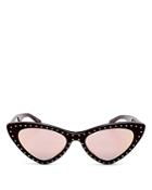 Moschino Women's Slim Cat Eye Sunglasses, 52mm