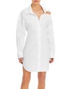 Alexanderwang.t Cutout & Open Back Shirt Dress