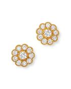 Bloomingdale's Diamond Flower Earrings In 14k Yellow Gold, 1.0 Ct. T.w. - 100% Exclusive
