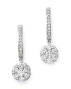 Bloomingdale's Cluster Diamond Drop Earrings In 14k White Gold, 1.0 Ct. T.w. - 100% Exclusive