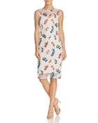 Adrianna Papell Floral Embroidered Lace Dress