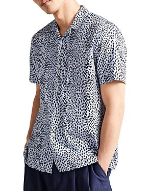 Ted Baker Ringham Retro Dot Short Sleeve Camp Shirt