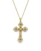 Diamond Cross Pendant Necklace In 14k Yellow Gold, .50 Ct. T.w. - 100% Exclusive