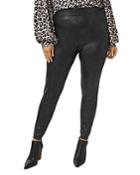 Vince Camuto Plus Coated Faux Leather Leggings